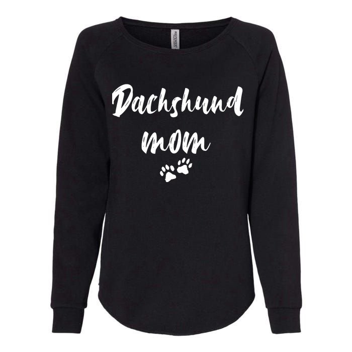 Dachshund Dog Mom Long Sleeve Womens California Wash Sweatshirt