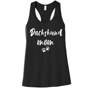 Dachshund Dog Mom Long Sleeve Women's Racerback Tank