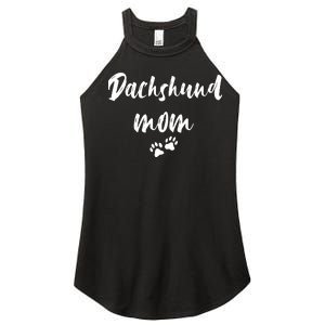 Dachshund Dog Mom Long Sleeve Women's Perfect Tri Rocker Tank