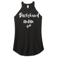 Dachshund Dog Mom Long Sleeve Women's Perfect Tri Rocker Tank