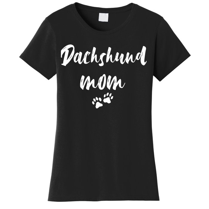 Dachshund Dog Mom Long Sleeve Women's T-Shirt