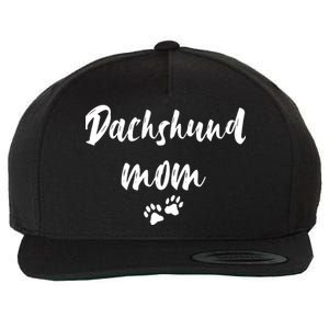 Dachshund Dog Mom Long Sleeve Wool Snapback Cap