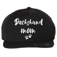 Dachshund Dog Mom Long Sleeve Wool Snapback Cap