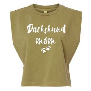 Dachshund Dog Mom Long Sleeve Garment-Dyed Women's Muscle Tee