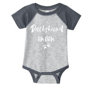 Dachshund Dog Mom Long Sleeve Infant Baby Jersey Bodysuit