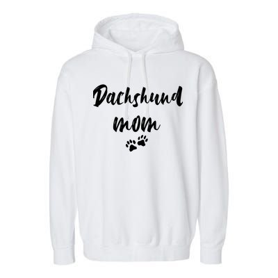 Dachshund Dog Mom Long Sleeve Garment-Dyed Fleece Hoodie