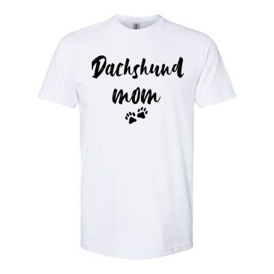 Dachshund Dog Mom Long Sleeve Softstyle CVC T-Shirt