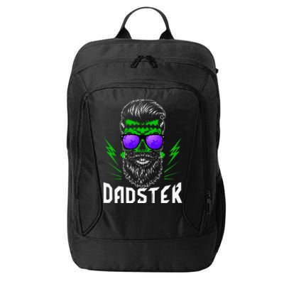 Dadster Dad Monster Halloween Costume Daddy Father City Backpack