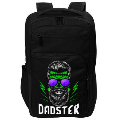 Dadster Dad Monster Halloween Costume Daddy Father Impact Tech Backpack