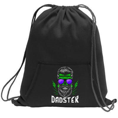 Dadster Dad Monster Halloween Costume Daddy Father Sweatshirt Cinch Pack Bag