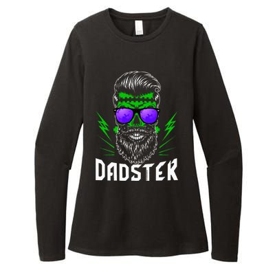 Dadster Dad Monster Halloween Costume Daddy Father Womens CVC Long Sleeve Shirt