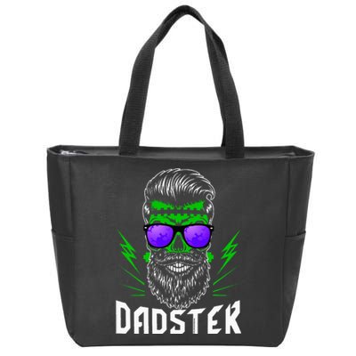 Dadster Dad Monster Halloween Costume Daddy Father Zip Tote Bag