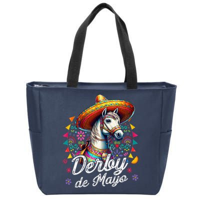 Derby De Mayo Horse Racing Mexican Zip Tote Bag