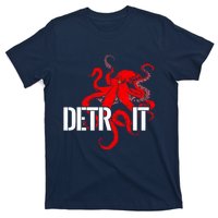 Detroit Downtown Motor City Octopus Kraken Souvenir Hockey T-Shirt