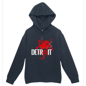 Detroit Downtown Motor City Octopus Kraken Souvenir Hockey Urban Pullover Hoodie