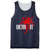 Detroit Downtown Motor City Octopus Kraken Souvenir Hockey Mesh Reversible Basketball Jersey Tank