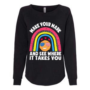 Dot Day Make Your Mark And See Where It Takes You Cute Gift Womens California Wash Sweatshirt