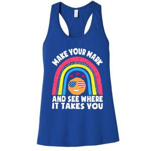 Dot Day Make Your Mark And See Where It Takes You Cute Gift Women's Racerback Tank