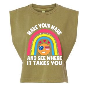 Dot Day Make Your Mark And See Where It Takes You Cute Gift Garment-Dyed Women's Muscle Tee