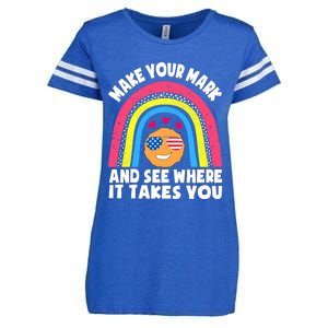 Dot Day Make Your Mark And See Where It Takes You Cute Gift Enza Ladies Jersey Football T-Shirt