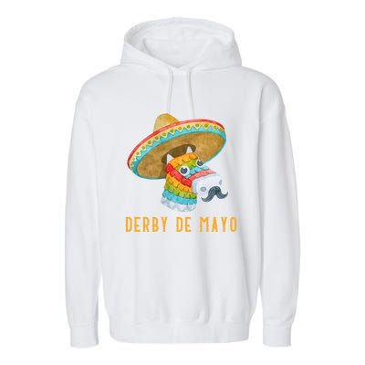 Derby De Mayo Kentucky Horse Race Mexico Pinata Mexican Meaningful Gift Garment-Dyed Fleece Hoodie