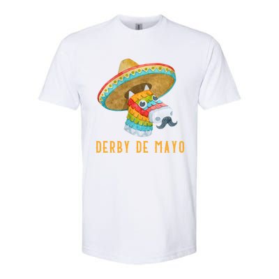 Derby De Mayo Kentucky Horse Race Mexico Pinata Mexican Meaningful Gift Softstyle® CVC T-Shirt