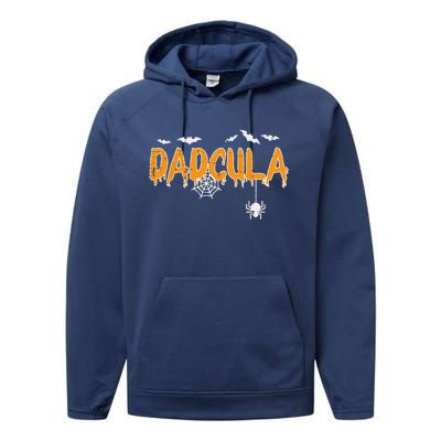 Dadcula Daddy Matching Family Halloween Costume Dad Funny Performance Fleece Hoodie