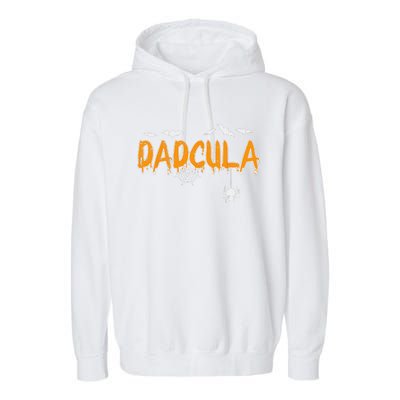 Dadcula Daddy Matching Family Halloween Costume Dad Funny Garment-Dyed Fleece Hoodie