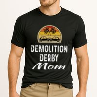 Demolition Derby Mom Driver Crashing Cars Checker Flag Cooling Performance Crew T-Shirt