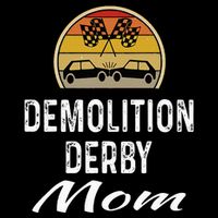 Demolition Derby Mom Driver Crashing Cars Checker Flag Cooling Performance Crew T-Shirt