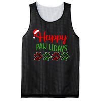 Dog Dad Mom Happy Pawlidays Merry Christmas Holidays Mesh Reversible Basketball Jersey Tank