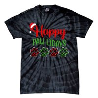 Dog Dad Mom Happy Pawlidays Merry Christmas Holidays Tie-Dye T-Shirt