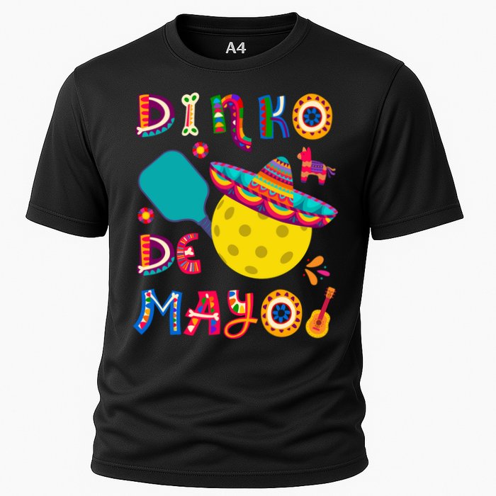 Dinko De Mayo Funny Cinco De Mayo Funny Pickleball Cooling Performance Crew T-Shirt
