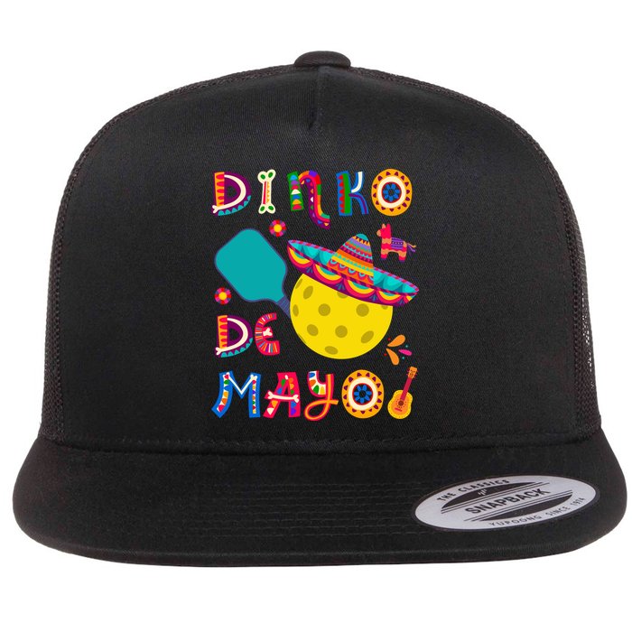 Dinko De Mayo Funny Cinco De Mayo Funny Pickleball Flatbill Hat