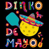 Dinko De Mayo Funny Cinco De Mayo Funny Pickleball Flatbill Hat