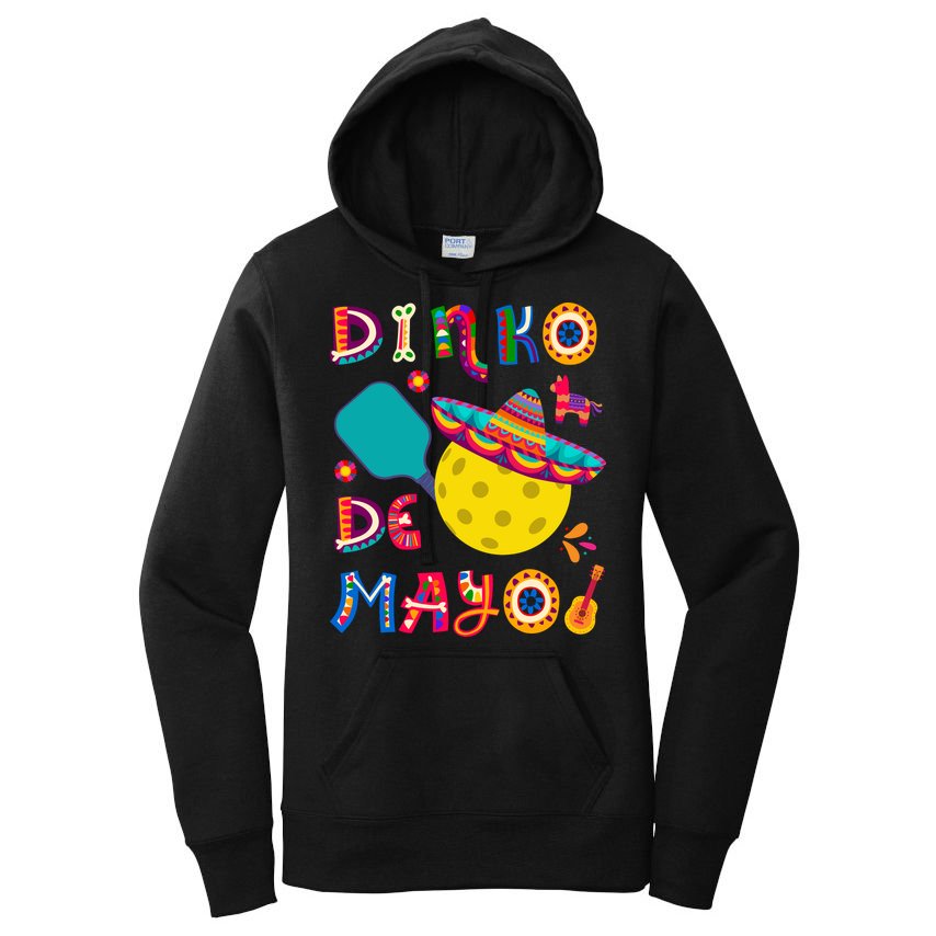 Dinko De Mayo Funny Cinco De Mayo Funny Pickleball Women's Pullover Hoodie