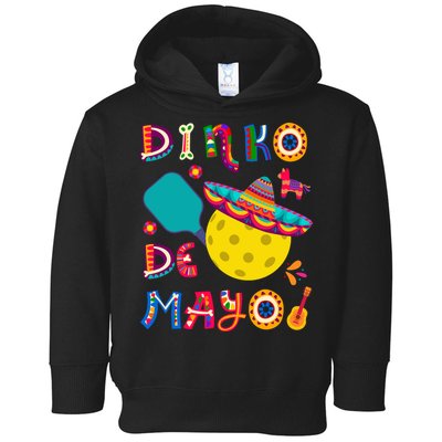 Dinko De Mayo Funny Cinco De Mayo Funny Pickleball Toddler Hoodie