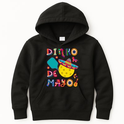 Dinko De Mayo Funny Cinco De Mayo Funny Pickleball Kids Hoodie