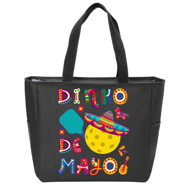 Dinko De Mayo Funny Cinco De Mayo Funny Pickleball Zip Tote Bag