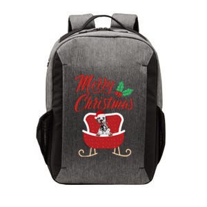 Dalmatian Dog Merry Christmas Design For The Holiday Season! Vector Backpack