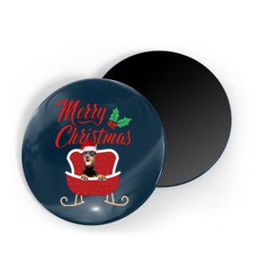 Dobermann Dog Merry Christmas Design For The Holiday Season! Magnet