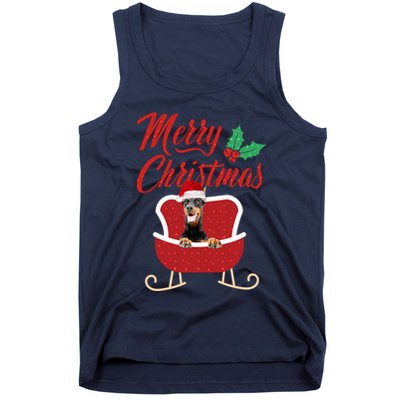 Dobermann Dog Merry Christmas Design For The Holiday Season! Tank Top