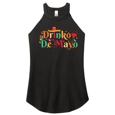 Drinko De Mayo Typography T Women’s Perfect Tri Rocker Tank