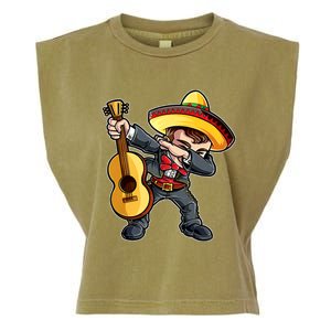 Dabbing Dab Mariachi Dad Mexican Sombrero Cinco De Mayo Daddy Fiesta Garment-Dyed Women's Muscle Tee