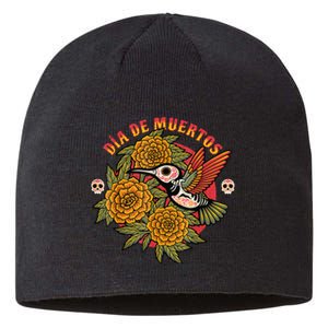 Dia De Muertos Hummingbird Sustainable Beanie