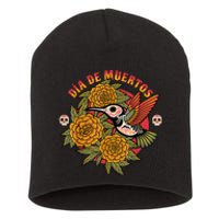 Dia De Muertos Hummingbird Short Acrylic Beanie