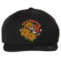 Dia De Muertos Hummingbird Wool Snapback Cap