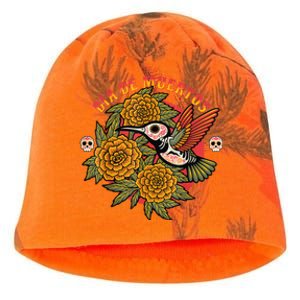 Dia De Muertos Hummingbird Kati - Camo Knit Beanie