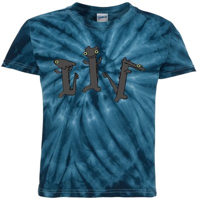 Dancing Dragon Meme Kids Tie-Dye T-Shirt