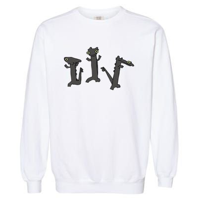 Dancing Dragon Meme Garment-Dyed Sweatshirt